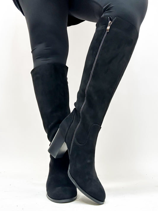 Corky's Black Faux Suede Hot Date Boots