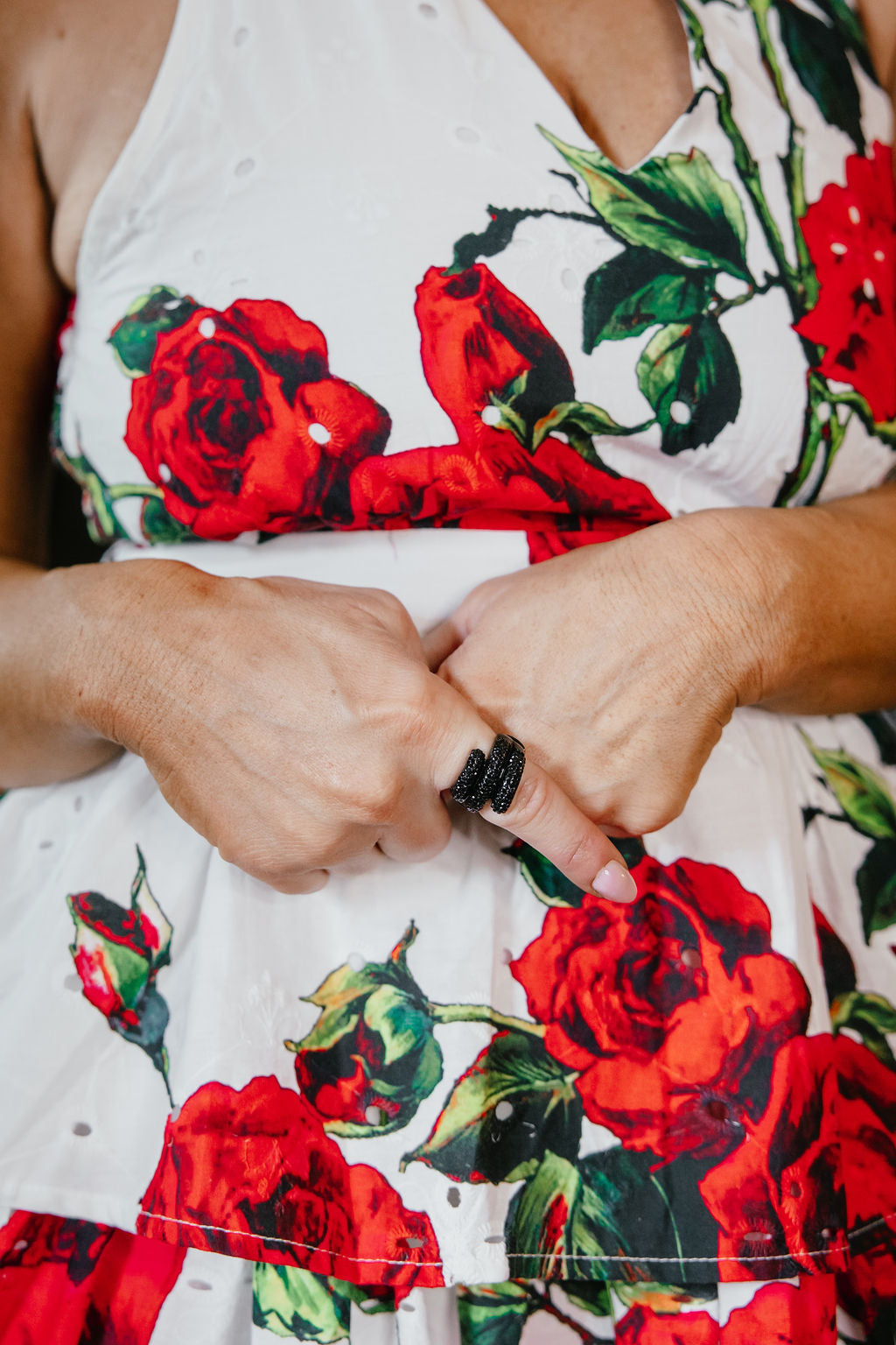 Electric Love Jet Black Stretch Ring