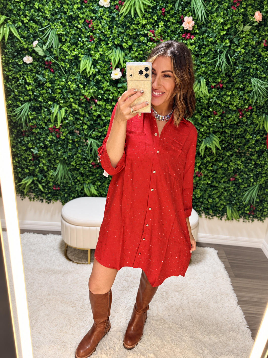 Make An Entrance Dress In Red - Reg & Curvy