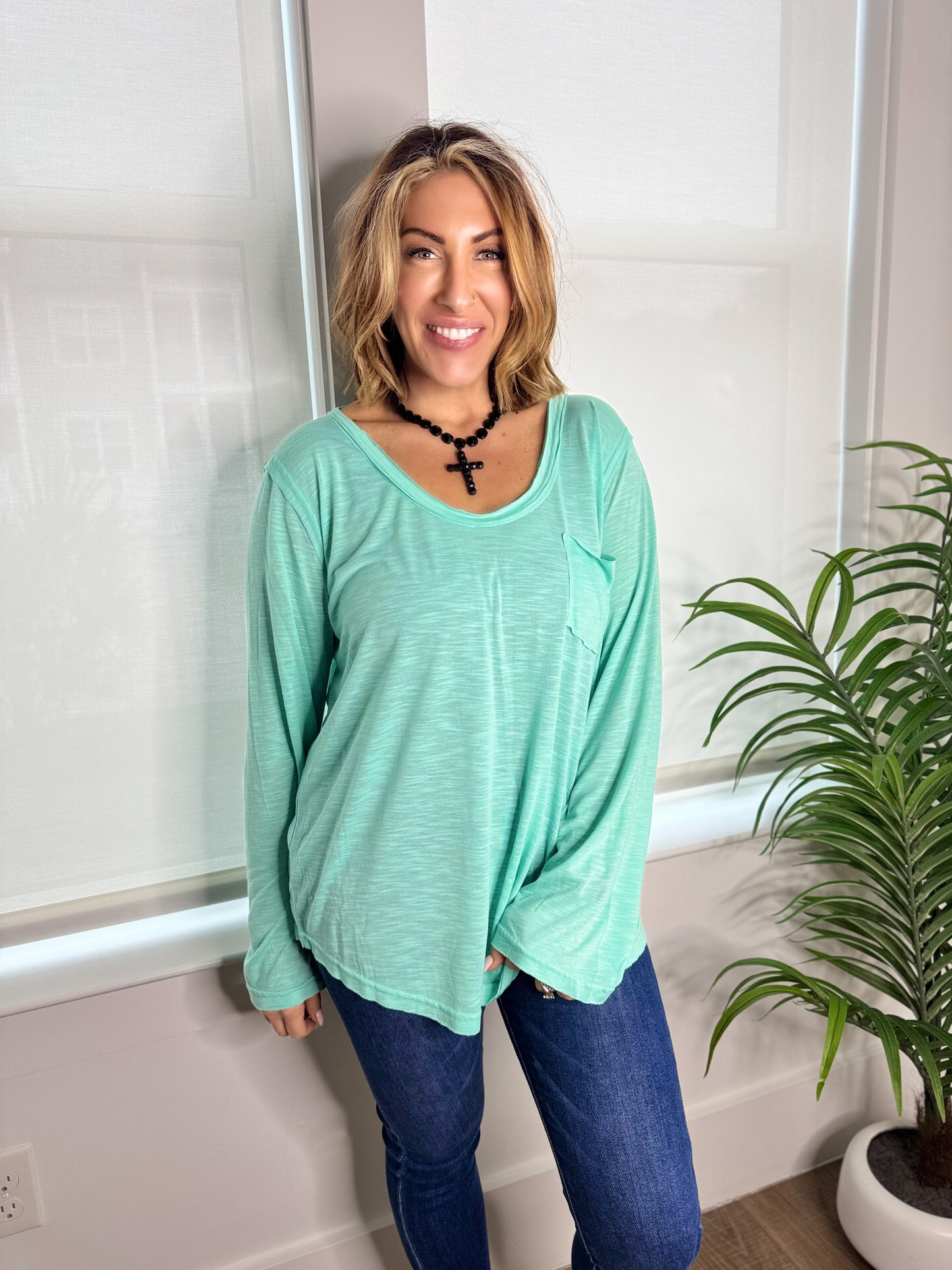 Presale: Feeling Good Top in Paradise Mint