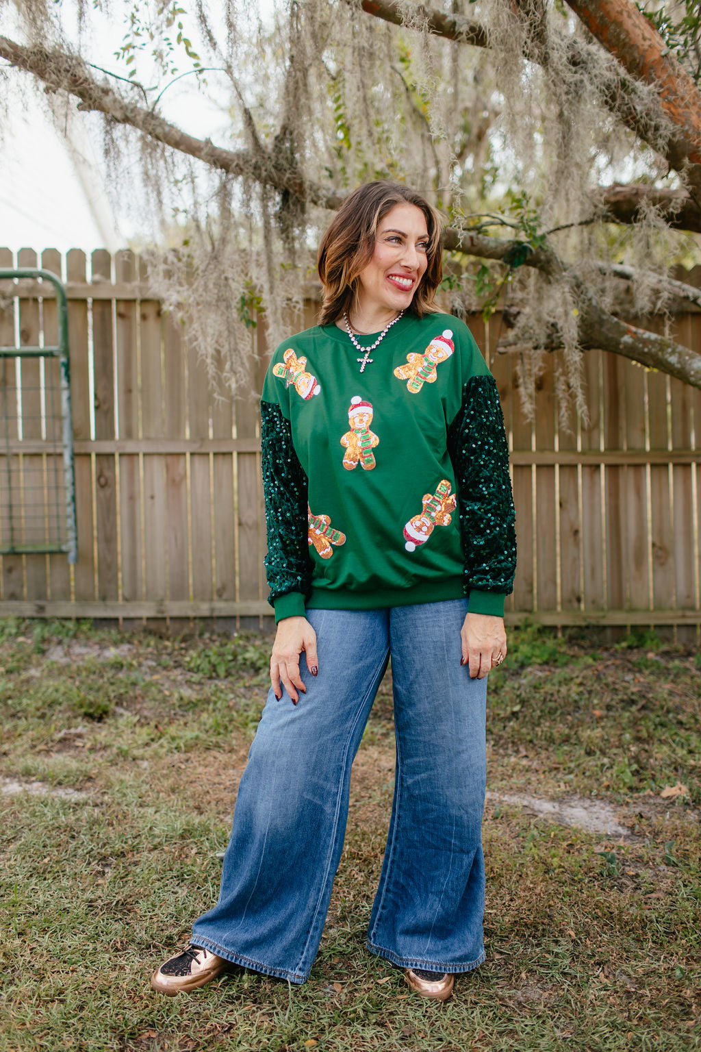 Oh Snap Gingerbread Sweater - Reg & Curvy