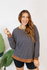 Cozy Trends Pullover In Stripe Gold - Reg & Curvy