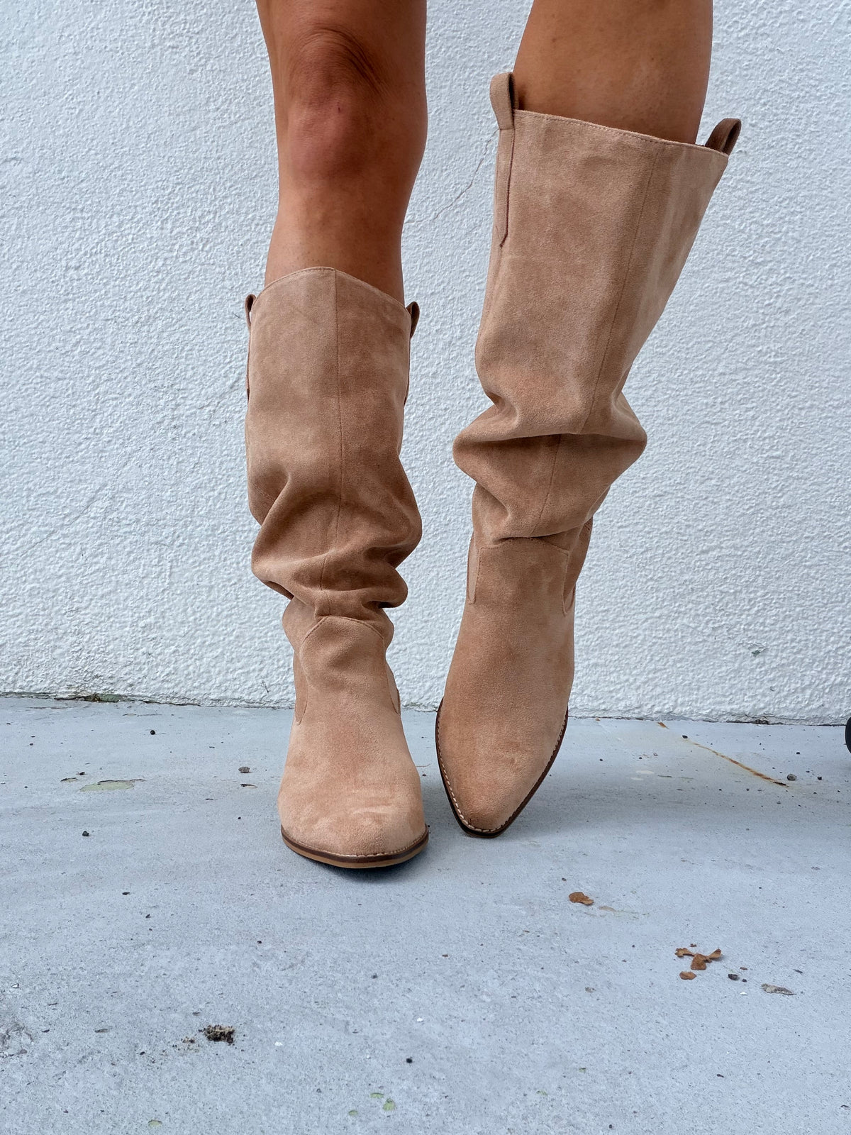 Corky's Sand Faux Suede City Slicker Boots - Wide Calf