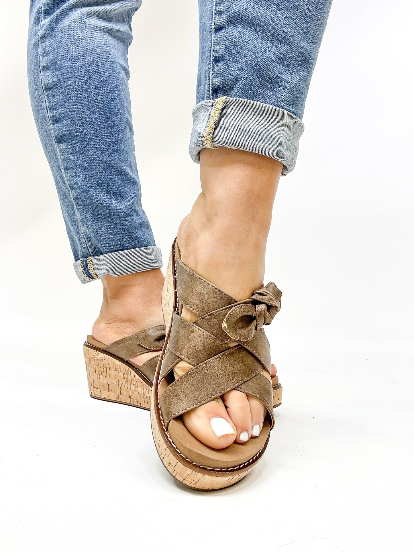 Corky's Tan Oil Pu Bowdacious Sandals