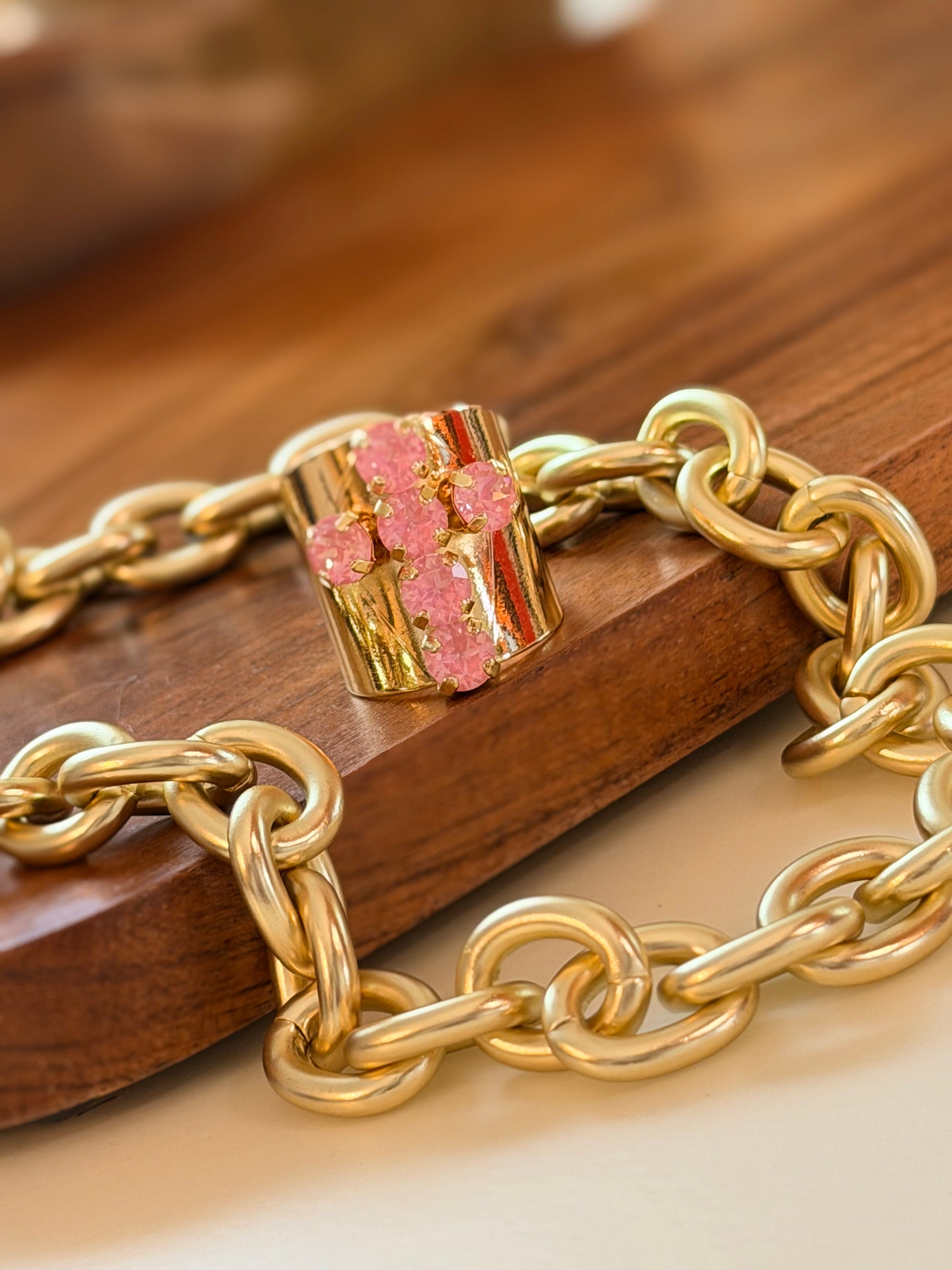 Cross Ring In Blush