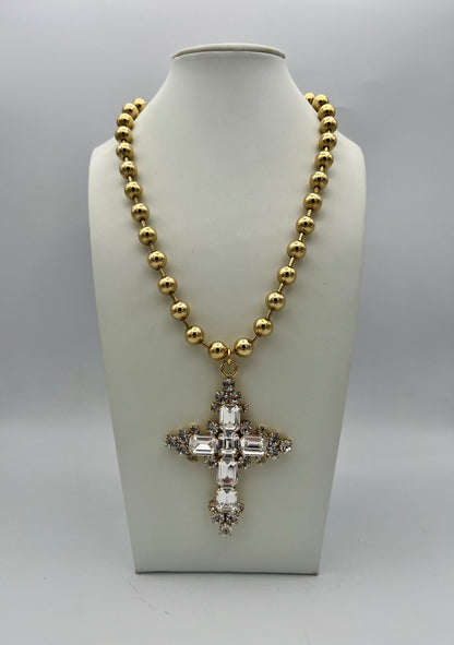 Tova Ashley Necklace In Antique Gold