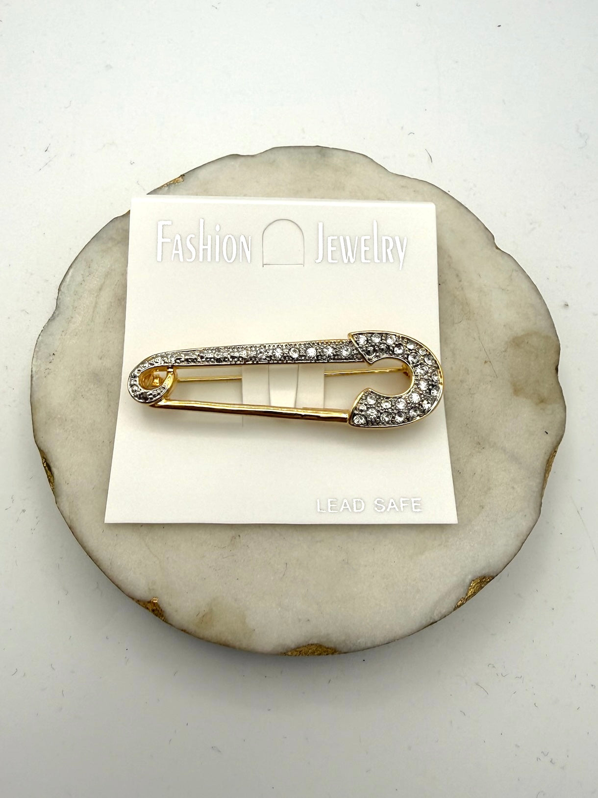 Safety Pin Brooch