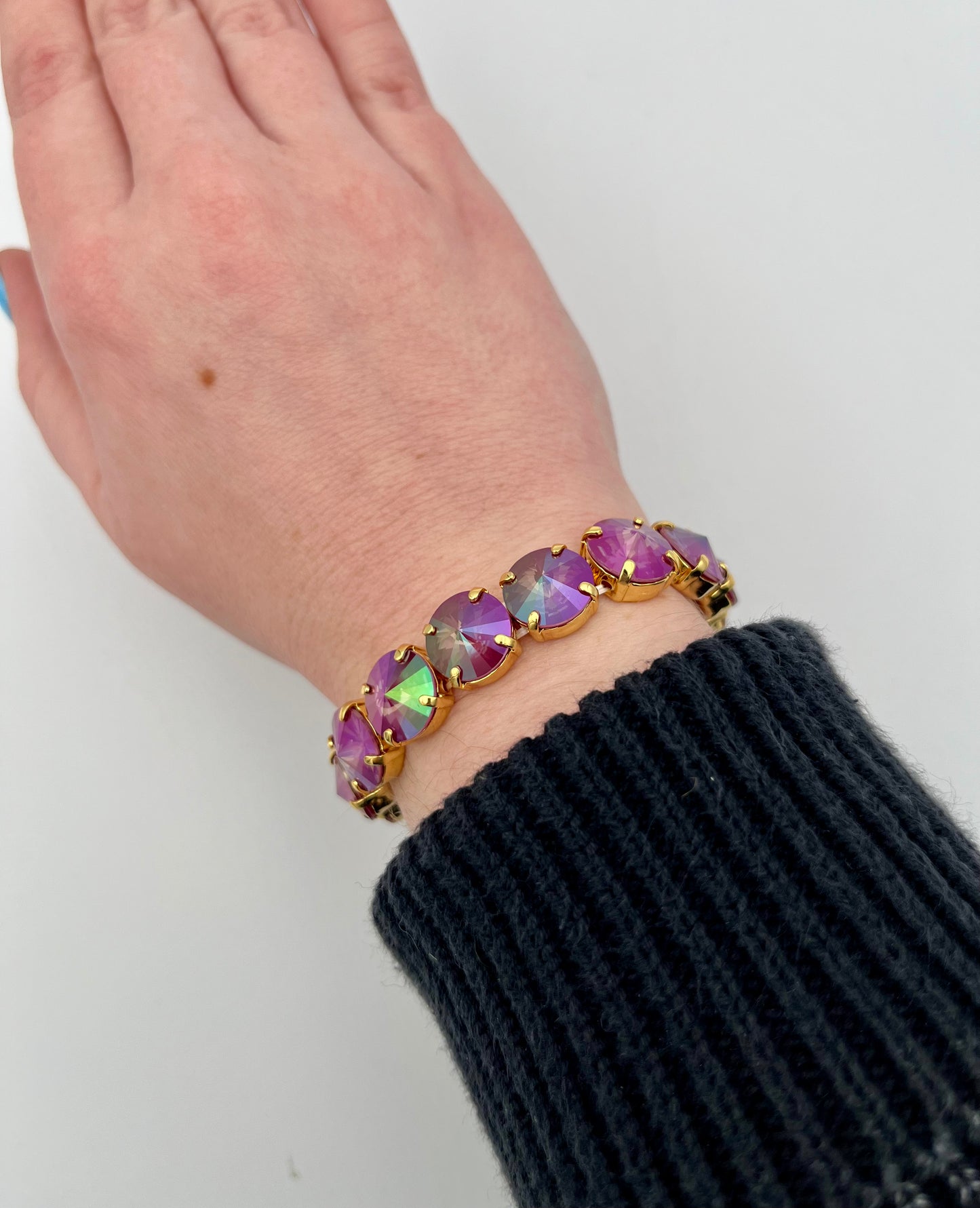 Tova Croatia Stretch Bracelet In Orchid Ignite Purple Haze