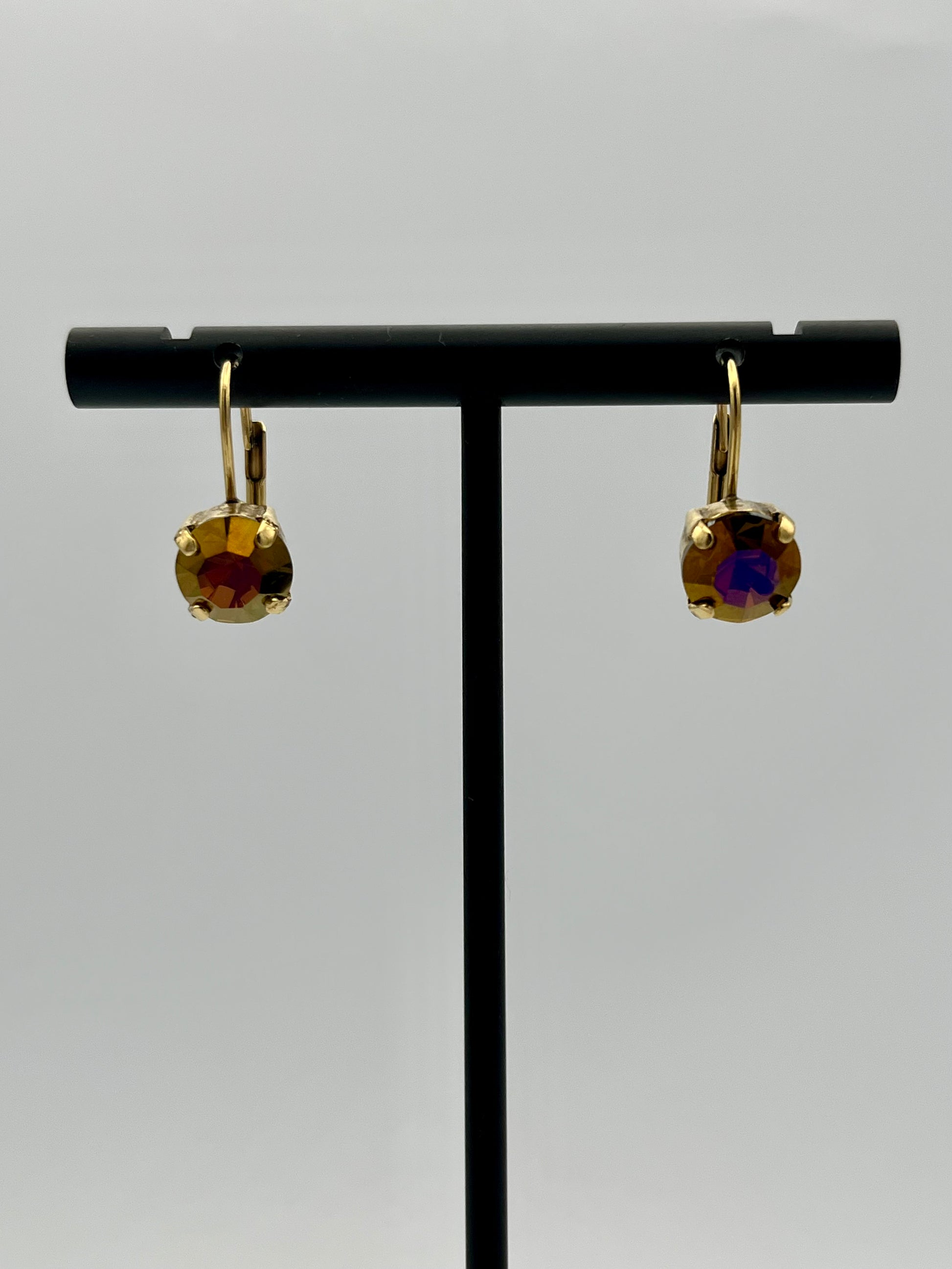Tova Oakland Hook Earrings In Smoked Topaz Brandy