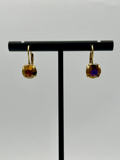 Tova Oakland Hook Earrings In Smoked Topaz Brandy