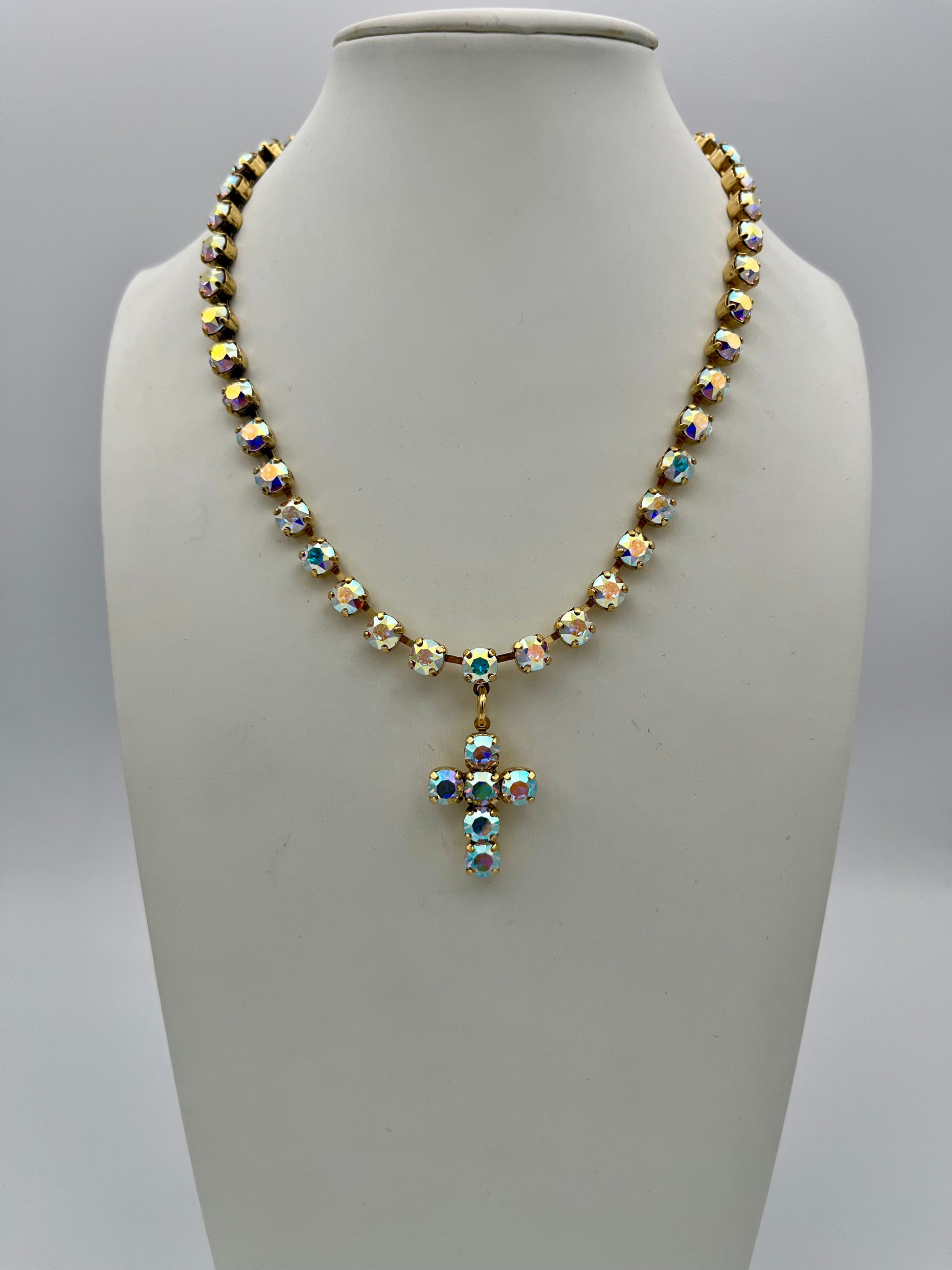 Tova Baby Donatella Necklace In Crystal AB