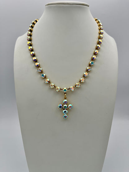Tova Baby Donatella Necklace In Crystal AB