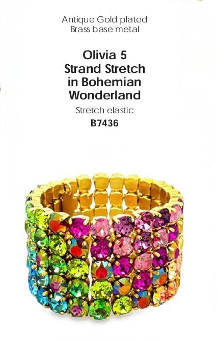 Tova Olivia 5 Strand Bracelet in Bohemian Wonderland - FINAL SALE