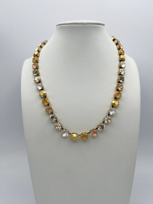 Tova Oakland Necklace in Antique Gold Candy Glam