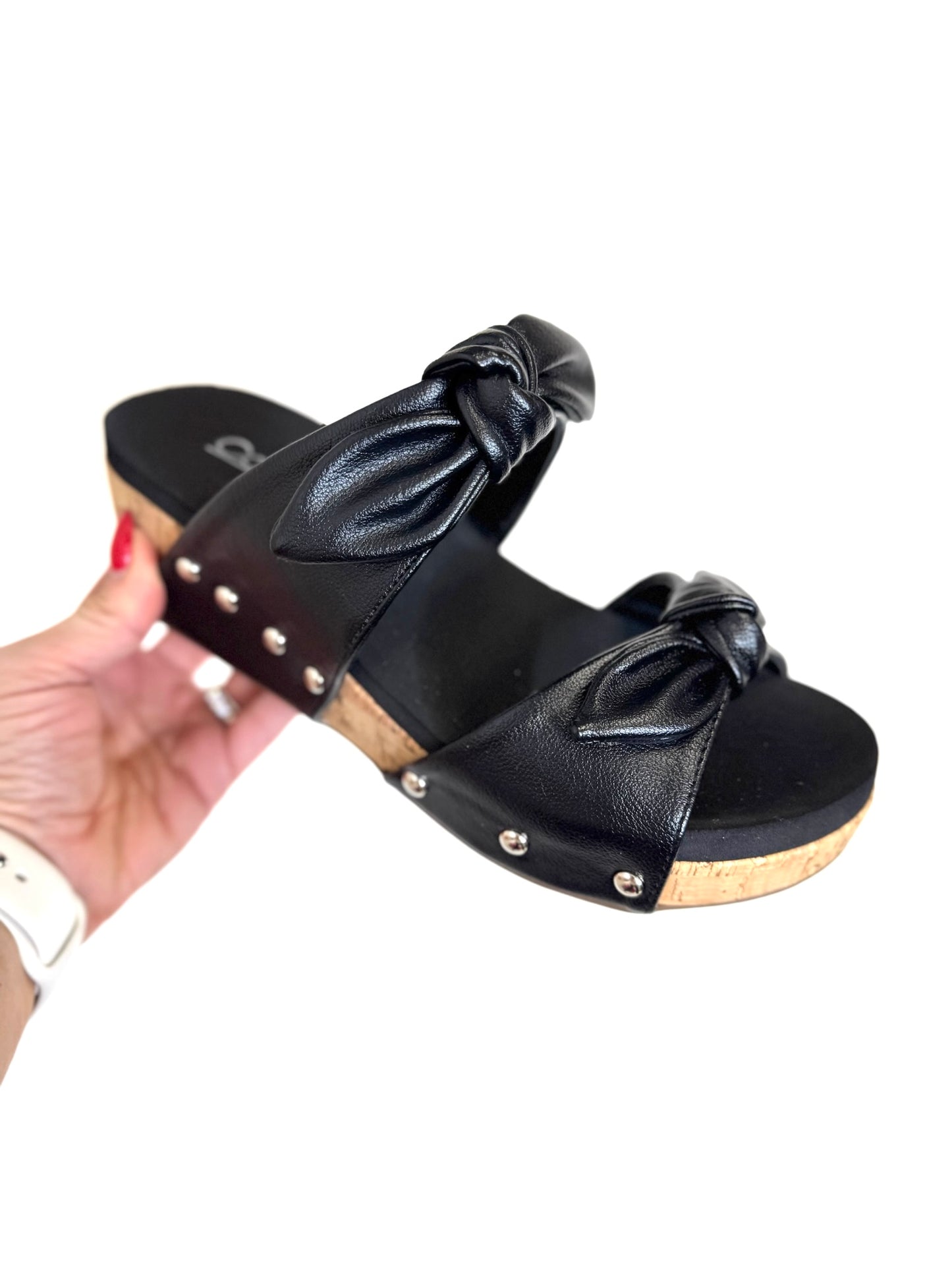 Corky's Black Sittin Pretty Wedges