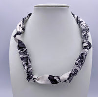 Making a Comeback Knotted Scarf Necklace