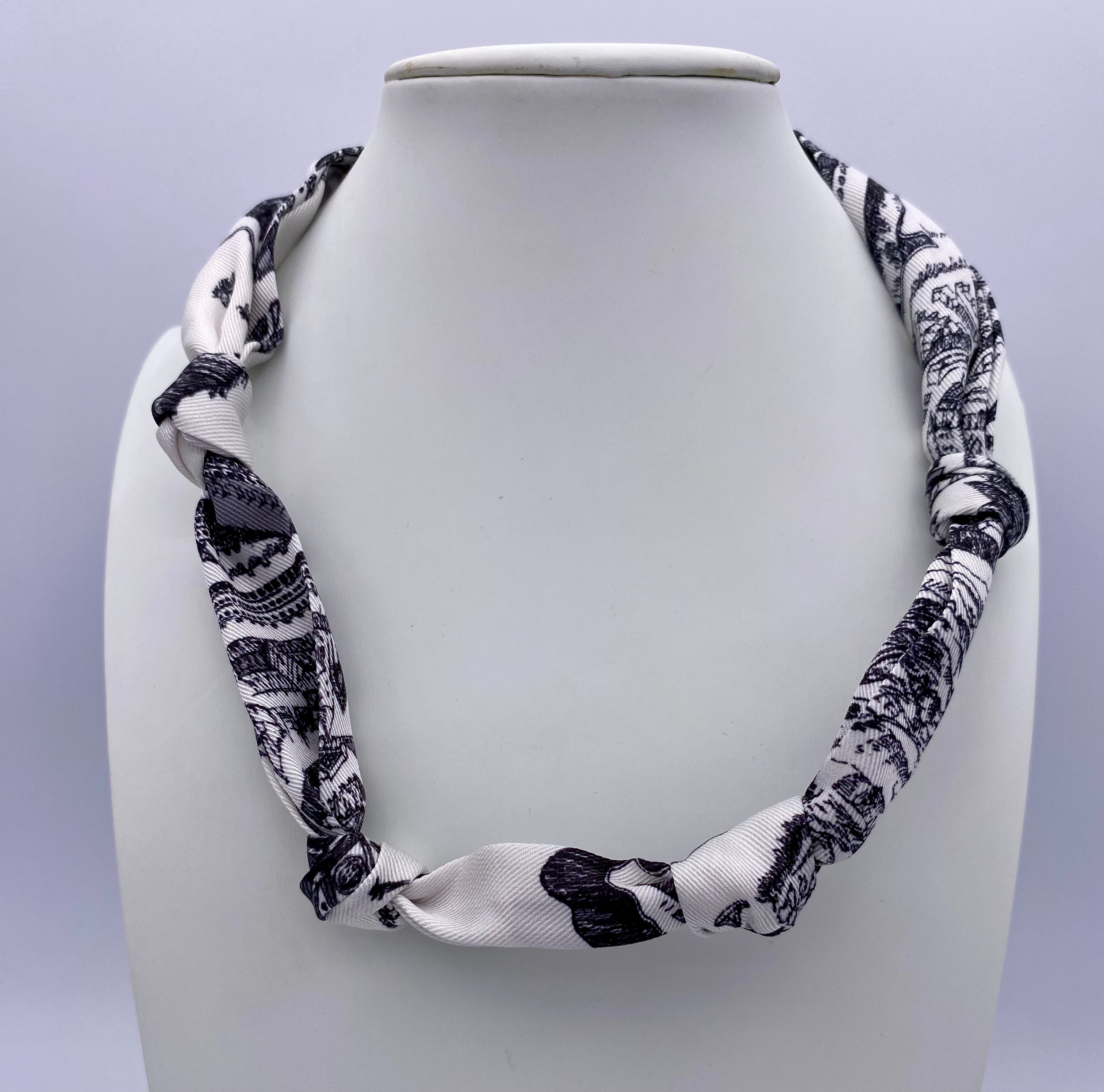 Making a Comeback Knotted Scarf Necklace