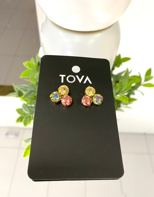 Tova Ines Earrings in Watermelon Multi - FINAL SALE