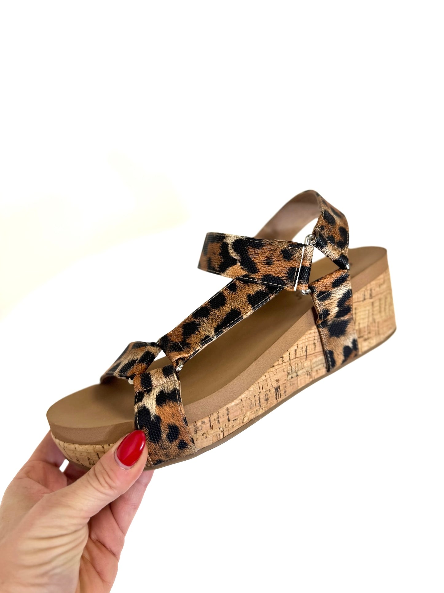 Corky's Leopard Don't Tempt Me Wedges