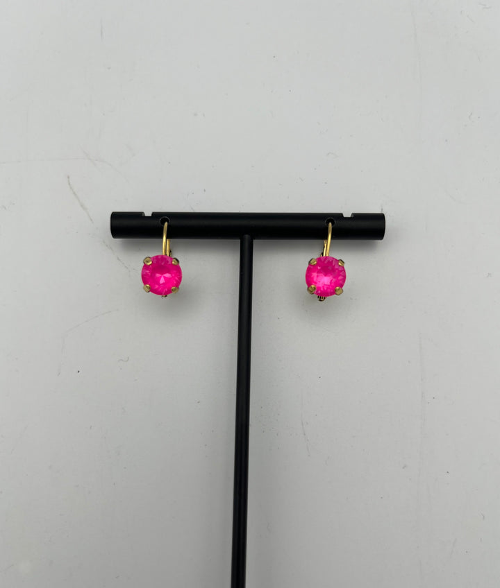 Tova Oakland Hook Earrings in Electric Pink Ignite