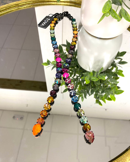 Tova Split Necklace in Smutt Watermelon - FINAL SALE