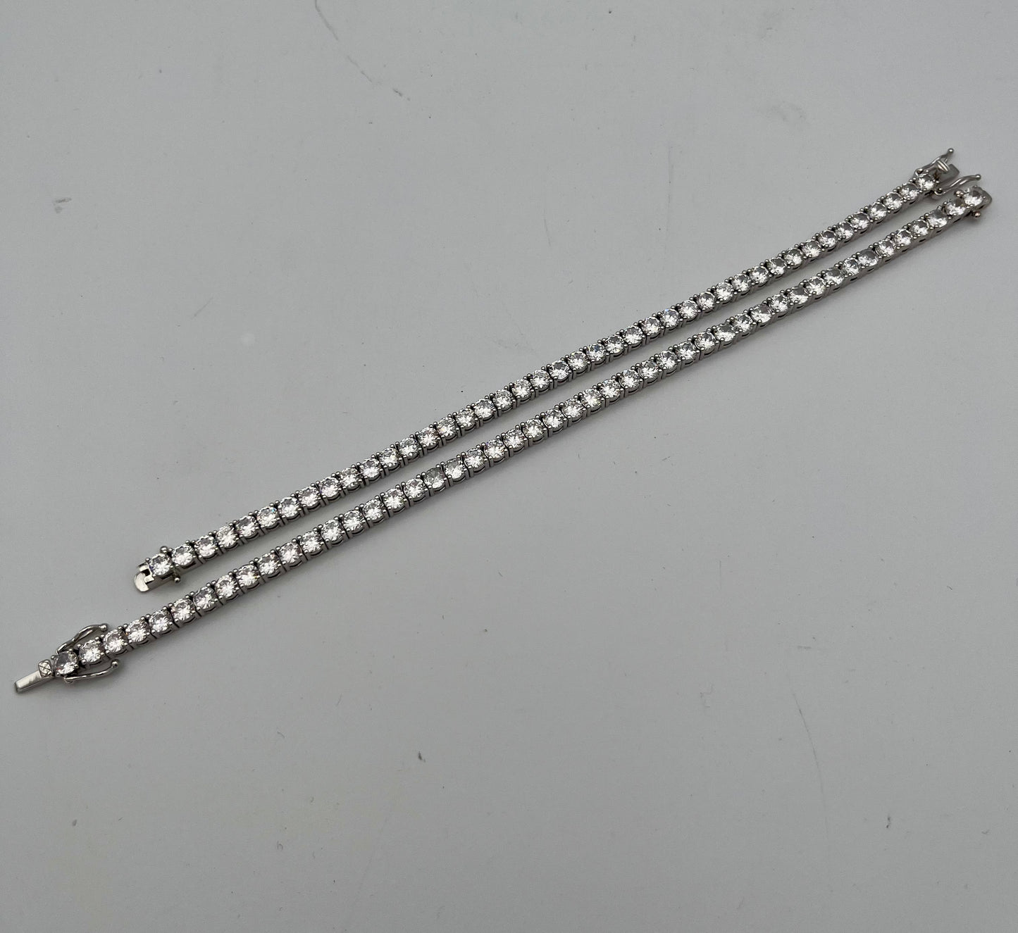 Clear 4mm Rhinestone Tennis Bracelet