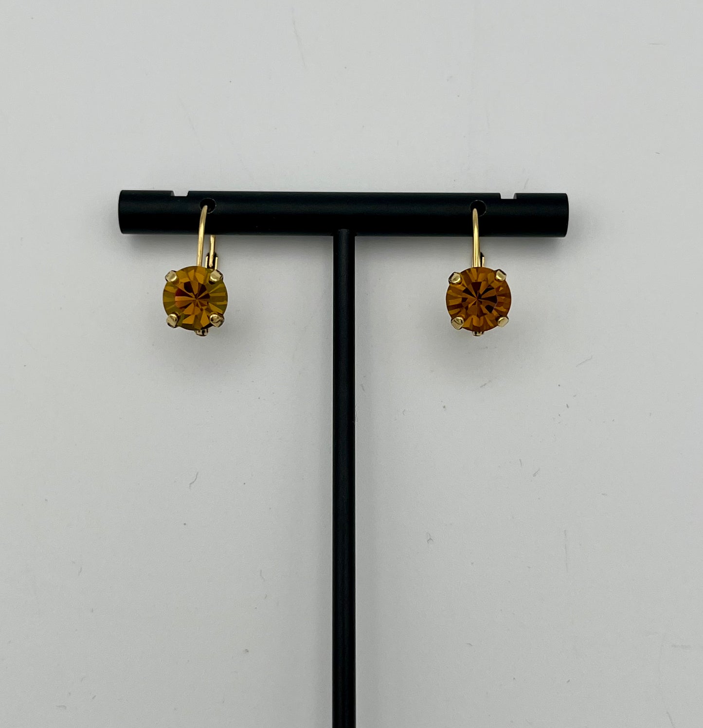 Tova Oakland Hook Earrings In Smoked Topaz Brandy