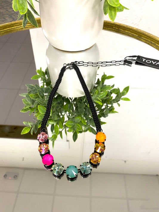 Tova Mini Sofia Necklace in Smutt Watermelon Melon