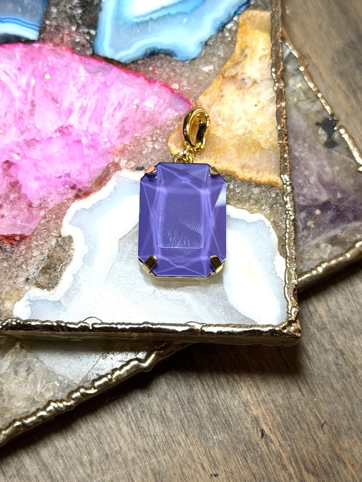 Rectangular Charm in Lavender