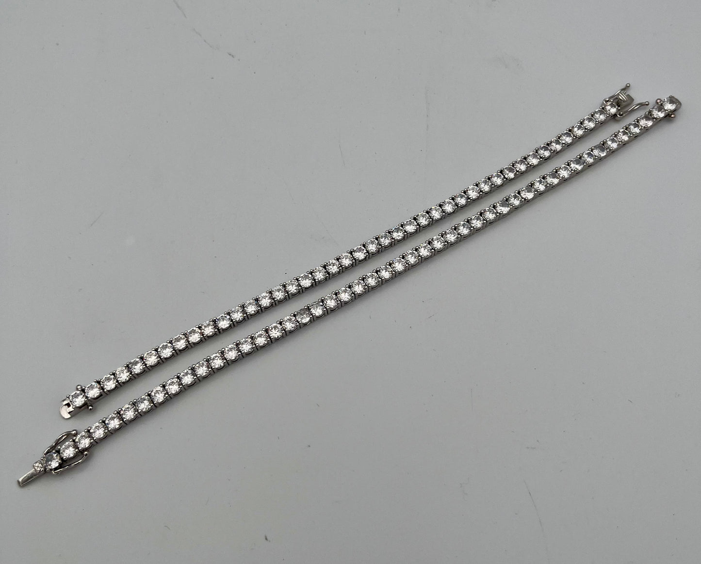 Clear 4mm Rhinestone Tennis Bracelet