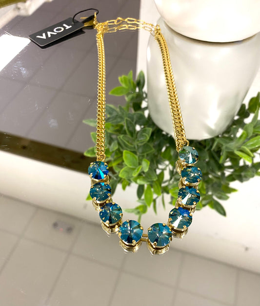 Tova Mini Sofia Necklace in Aqua Verde - FINAL SALE