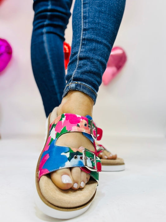 Corky's Floral Dash Sandals