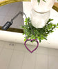 Tova Open Heart Necklace in Gunmetal - FINAL SALE