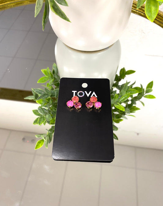 Tova Ines ICE Earrings in Pink - FINAL SALE