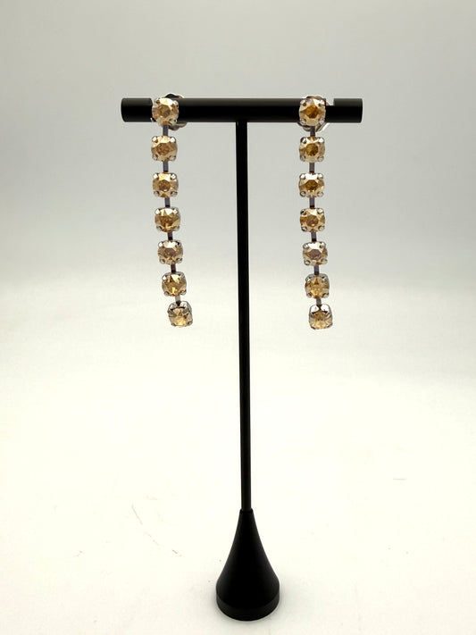 Tova Mini Berenike Earrings in Silver Caramel