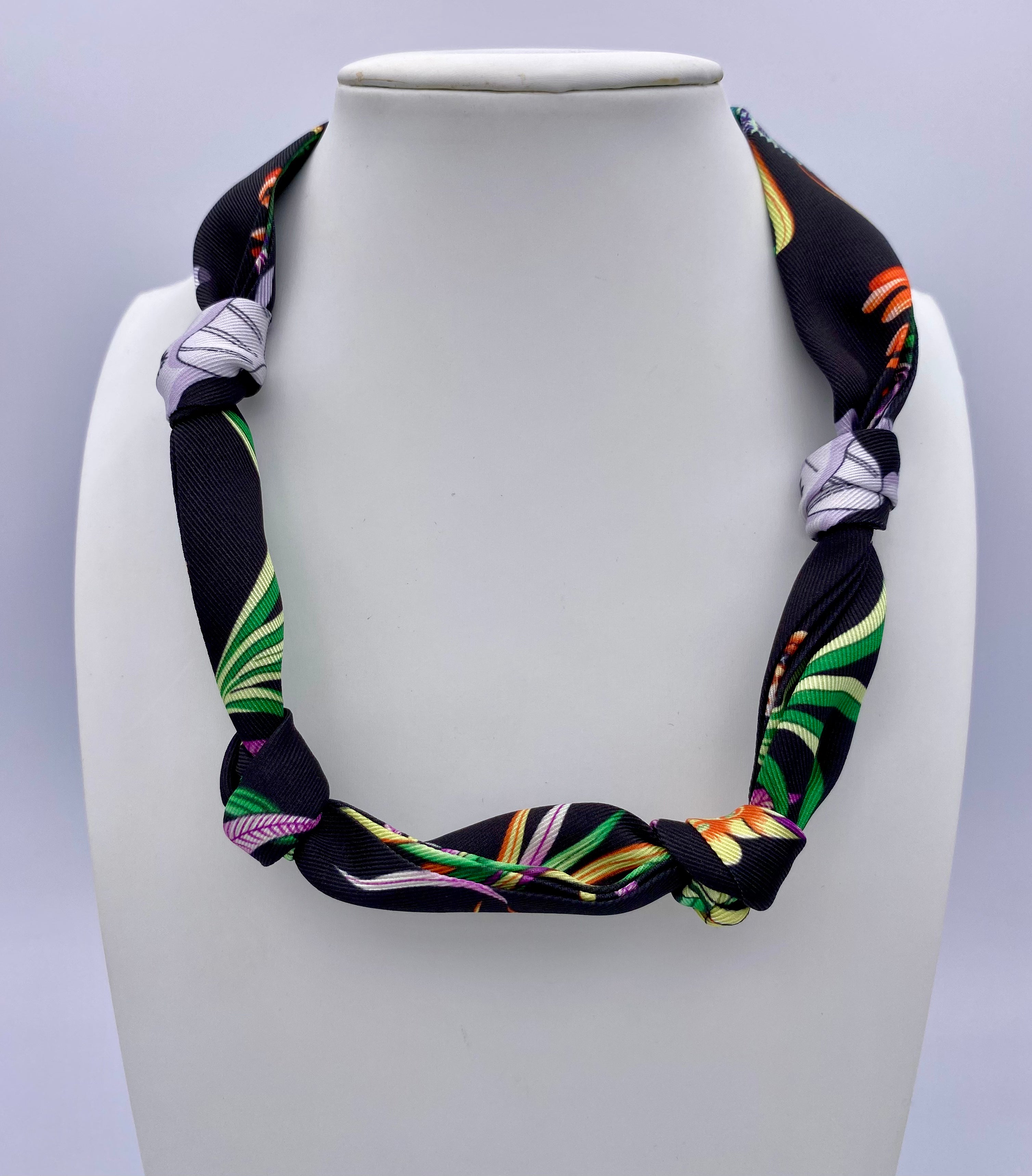 Jungle Love Knotted Scarf Necklace