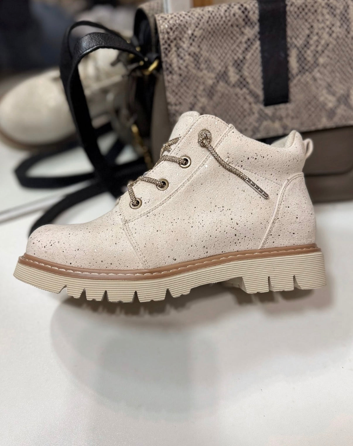 Very G Cream Lauren Boots