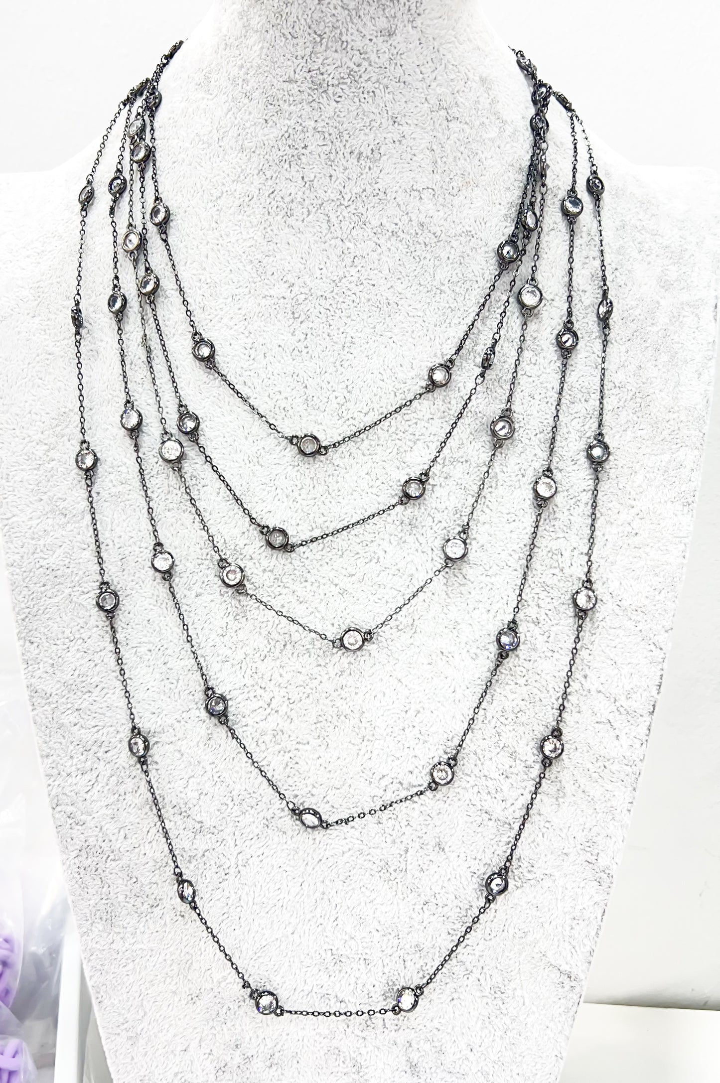 Presale: Gunmetal Kayleigh Magnetic Clasp Necklace