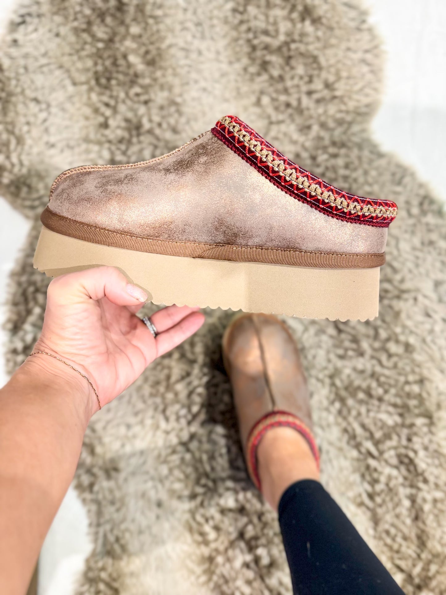 Corky's Washed Bronze Metallic Pillow Talk Shoes - FINAL SALE