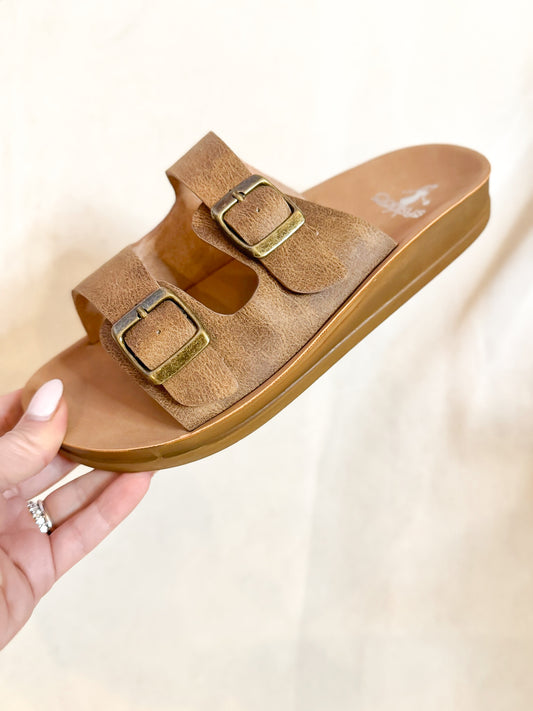 Presale: Corky's Taupe Let's Be Real Sandals