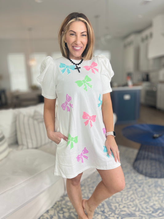 Ribbon and Bows Dress - FINAL SALE