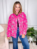 Intricate Denim Jacket in Hot Pink - Reg/Curvy