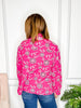 Intricate Denim Jacket in Hot Pink - Reg/Curvy