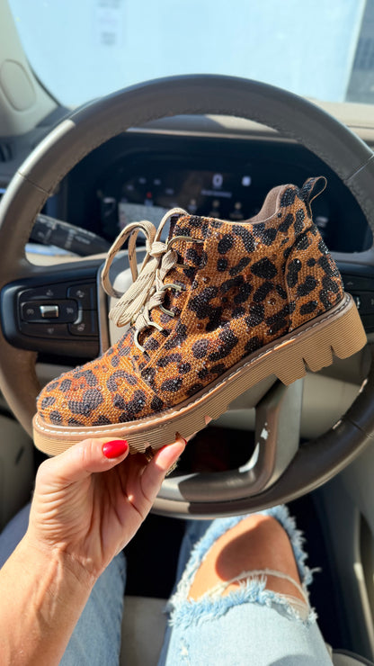 Corky's Leopard Rhinestone Campfire Boots