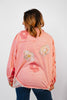 Floral Whimsy Denim Jacket in Pink