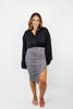 Wild Whispers Skirt in Grey - Reg/Curvy - FINAL SALE