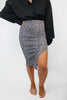 Wild Whispers Skirt in Grey - Reg/Curvy - FINAL SALE