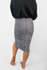 Wild Whispers Skirt in Grey - Reg/Curvy - FINAL SALE