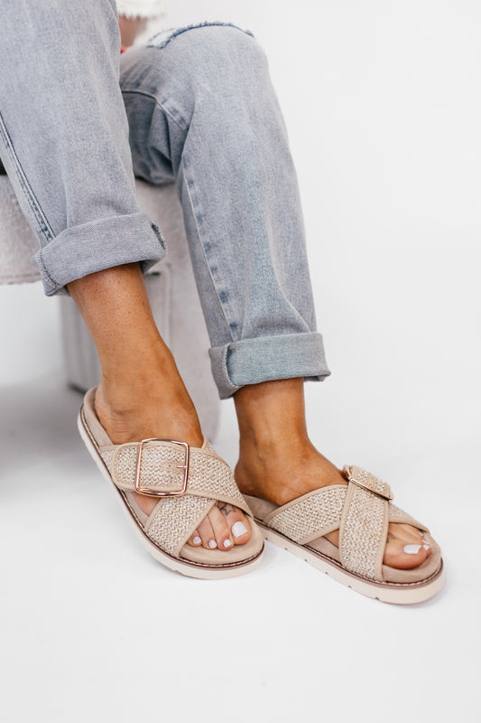 Corky's Beige Booked Sandals