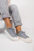 Corky's Take the Lead Blue Denim Daisies Shoes
